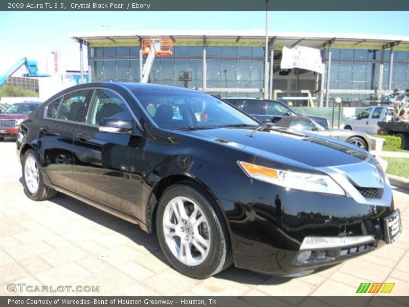 Crystal Black Pearl / Ebony 2009 Acura TL 3.5