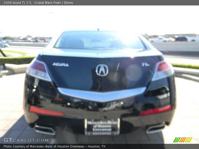 Crystal Black Pearl / Ebony 2009 Acura TL 3.5