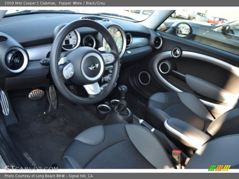 Pepper White / Black/Grey 2009 Mini Cooper S Clubman