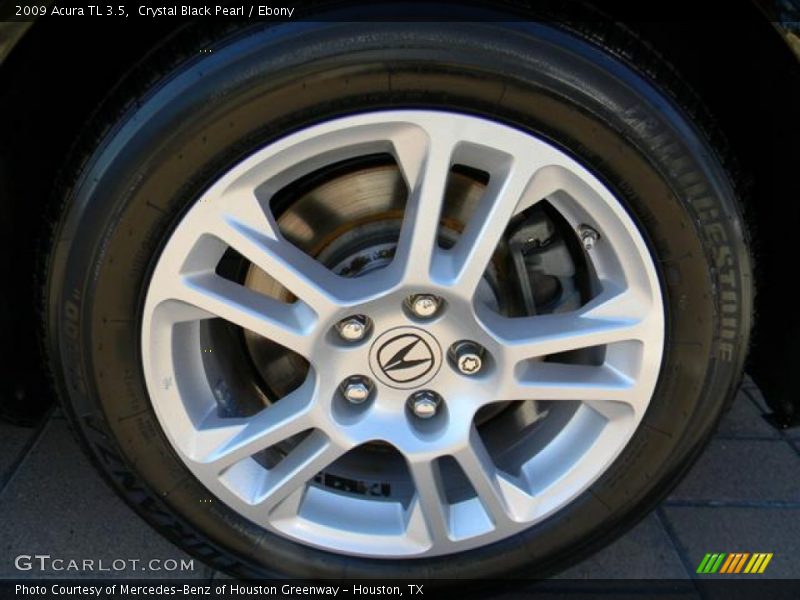 Crystal Black Pearl / Ebony 2009 Acura TL 3.5