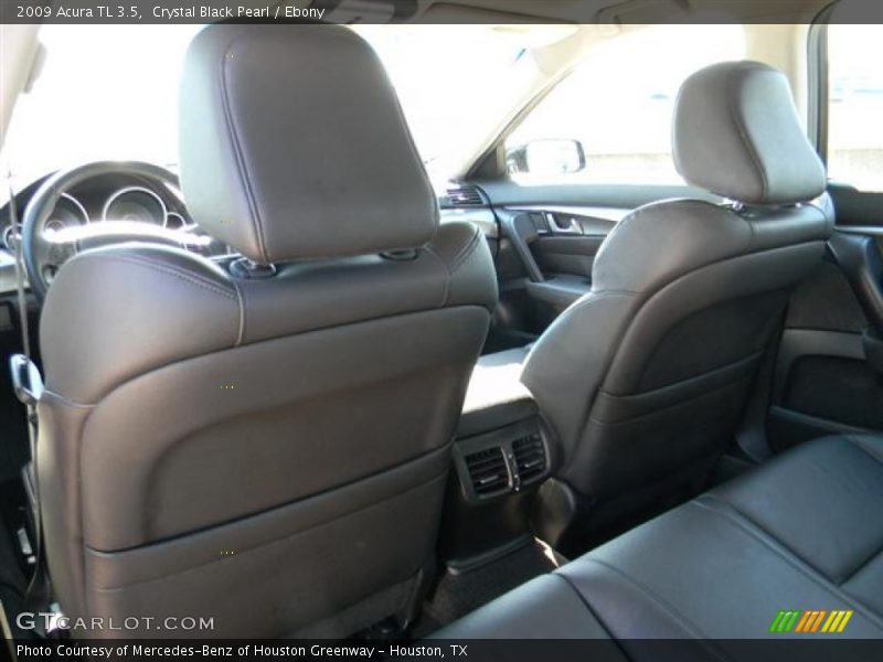 Crystal Black Pearl / Ebony 2009 Acura TL 3.5