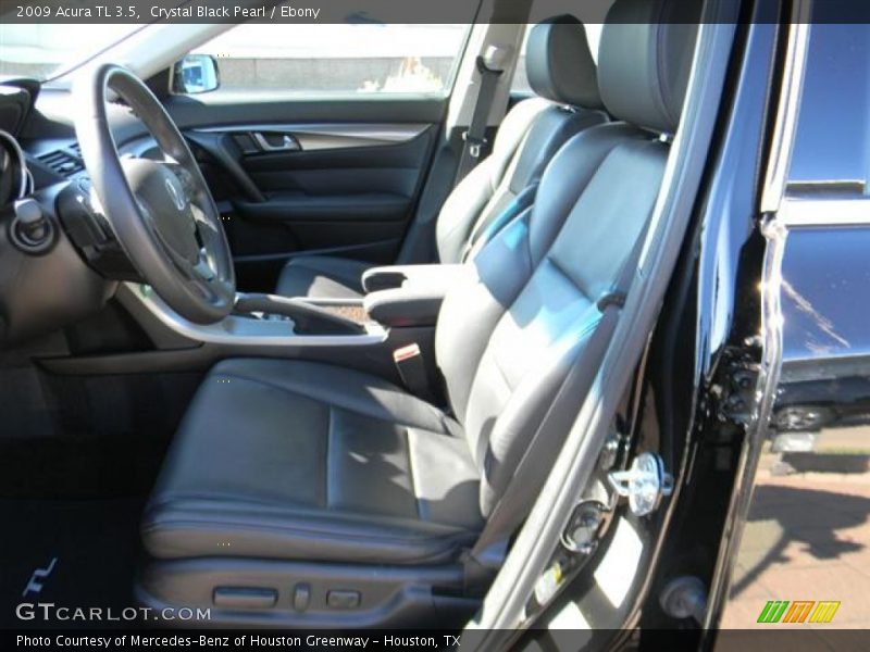 Crystal Black Pearl / Ebony 2009 Acura TL 3.5