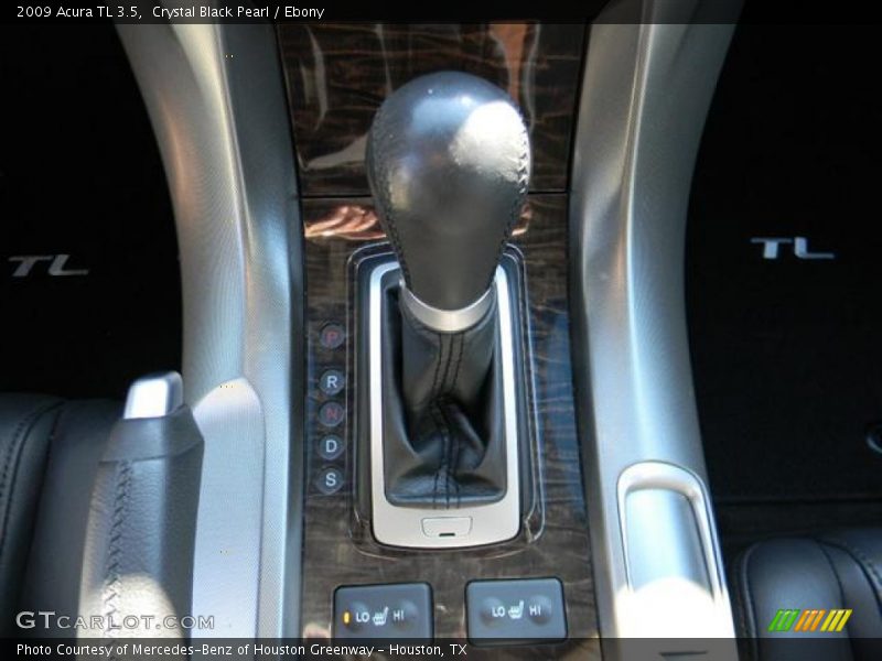 Crystal Black Pearl / Ebony 2009 Acura TL 3.5