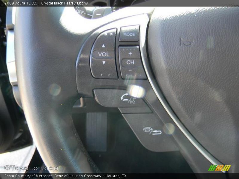 Crystal Black Pearl / Ebony 2009 Acura TL 3.5