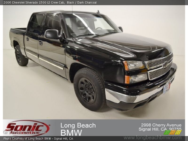 Black / Dark Charcoal 2006 Chevrolet Silverado 1500 LS Crew Cab