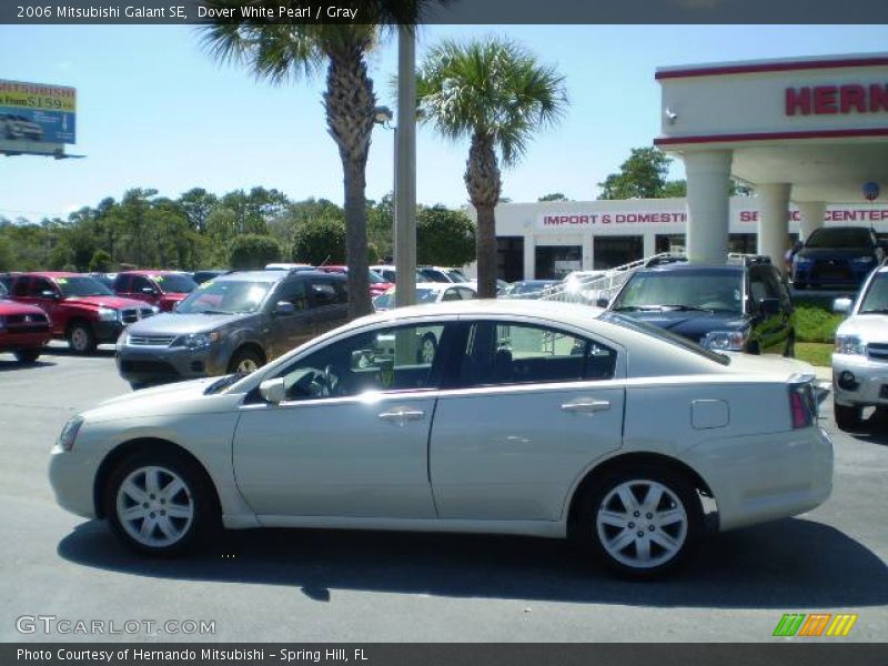 Dover White Pearl / Gray 2006 Mitsubishi Galant SE