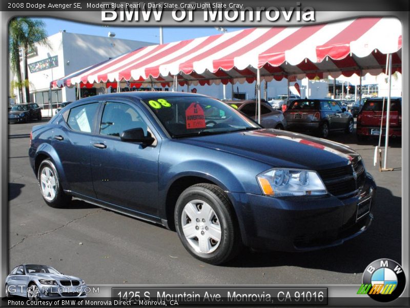Modern Blue Pearl / Dark Slate Gray/Light Slate Gray 2008 Dodge Avenger SE