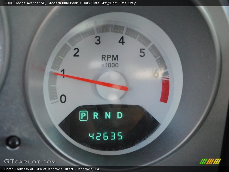 Modern Blue Pearl / Dark Slate Gray/Light Slate Gray 2008 Dodge Avenger SE