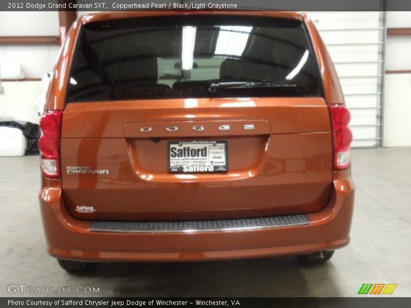 Copperhead Pearl / Black/Light Graystone 2012 Dodge Grand Caravan SXT