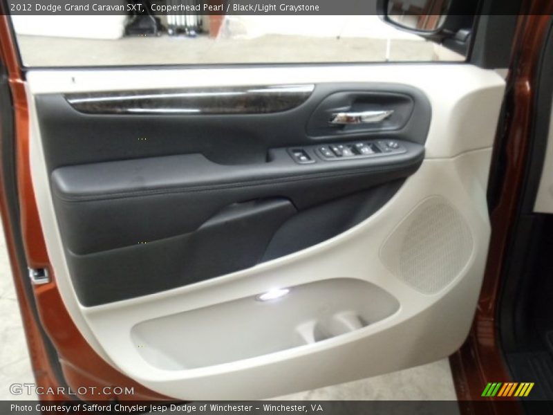 Copperhead Pearl / Black/Light Graystone 2012 Dodge Grand Caravan SXT