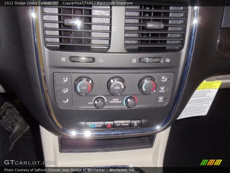 Copperhead Pearl / Black/Light Graystone 2012 Dodge Grand Caravan SXT
