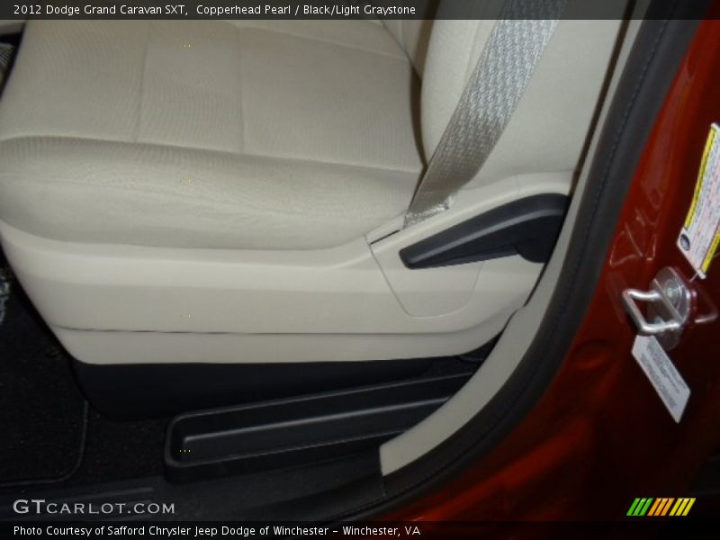 Copperhead Pearl / Black/Light Graystone 2012 Dodge Grand Caravan SXT