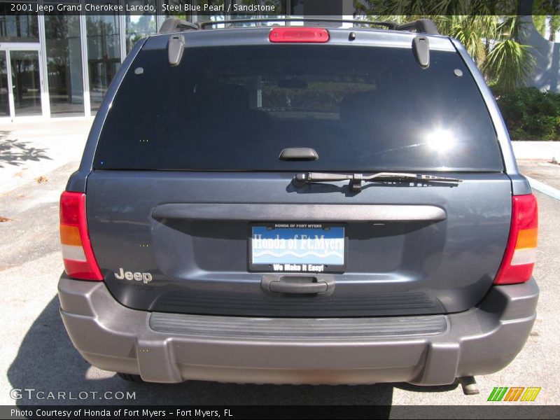 Steel Blue Pearl / Sandstone 2001 Jeep Grand Cherokee Laredo
