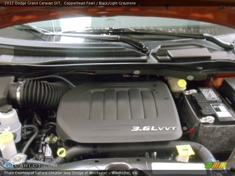 Copperhead Pearl / Black/Light Graystone 2012 Dodge Grand Caravan SXT