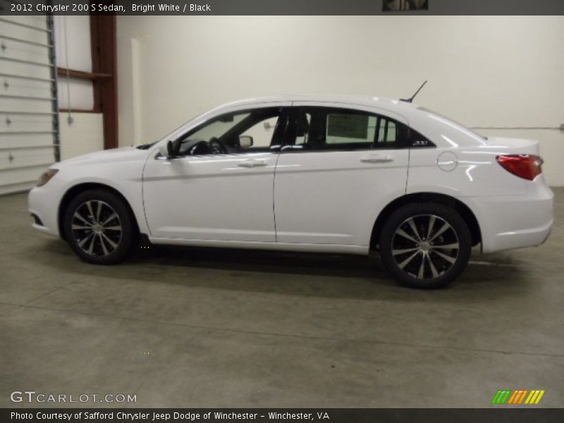 Bright White / Black 2012 Chrysler 200 S Sedan