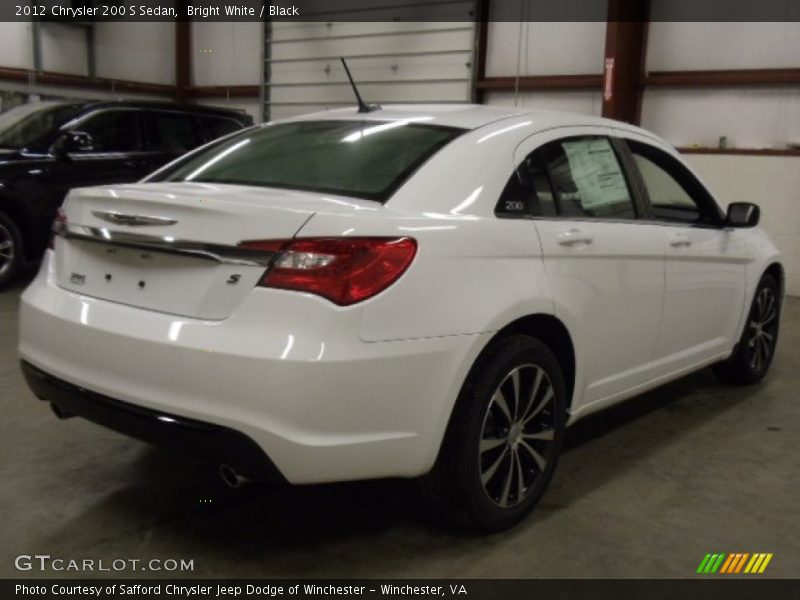 Bright White / Black 2012 Chrysler 200 S Sedan