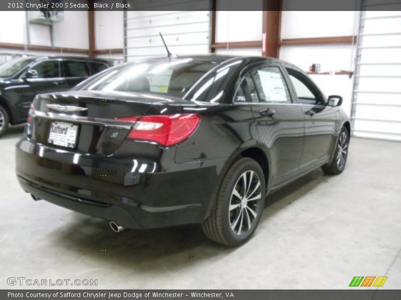 Black / Black 2012 Chrysler 200 S Sedan