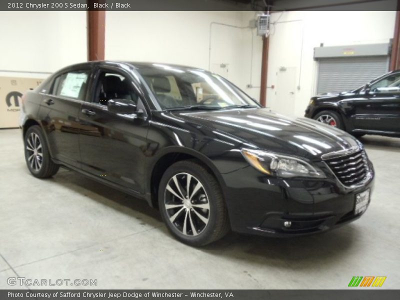 Black / Black 2012 Chrysler 200 S Sedan