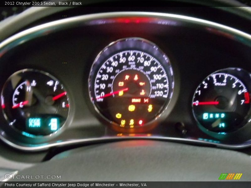 Black / Black 2012 Chrysler 200 S Sedan