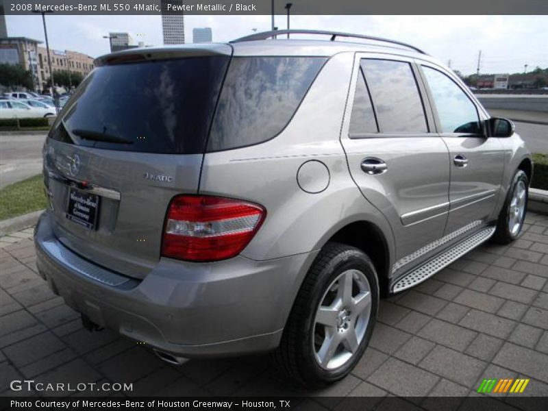 Pewter Metallic / Black 2008 Mercedes-Benz ML 550 4Matic