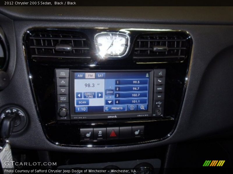 Black / Black 2012 Chrysler 200 S Sedan