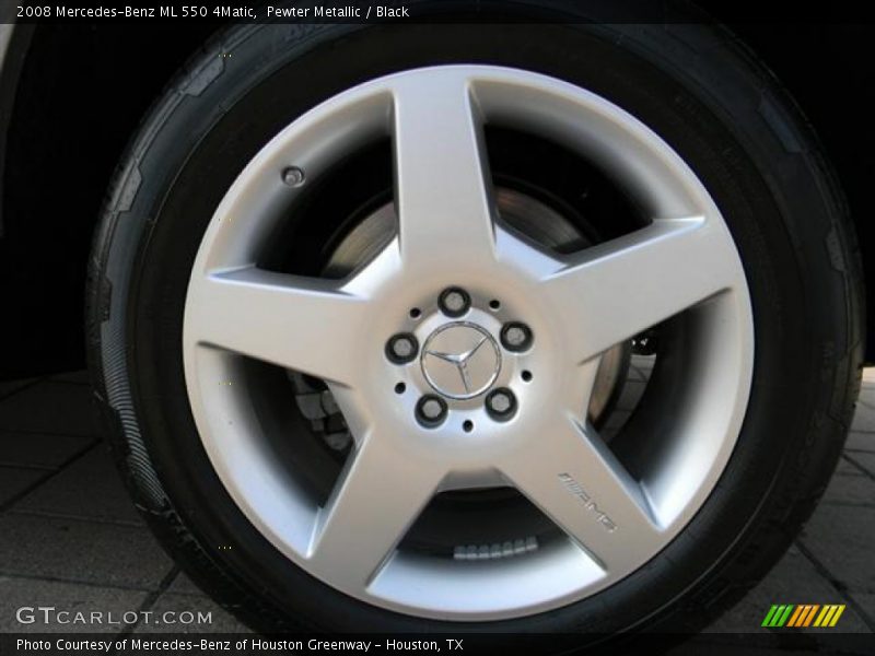 Pewter Metallic / Black 2008 Mercedes-Benz ML 550 4Matic