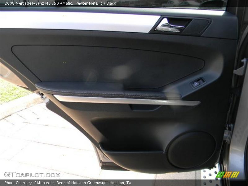 Pewter Metallic / Black 2008 Mercedes-Benz ML 550 4Matic