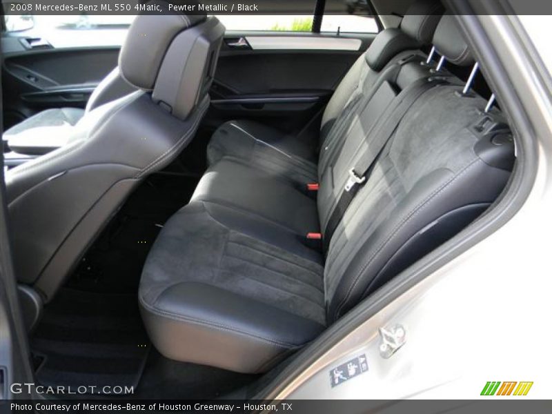 Pewter Metallic / Black 2008 Mercedes-Benz ML 550 4Matic