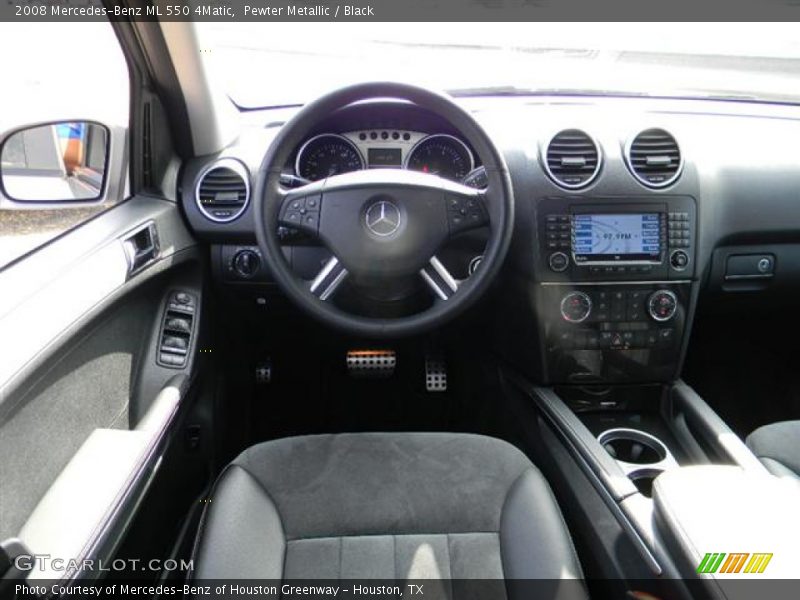 Pewter Metallic / Black 2008 Mercedes-Benz ML 550 4Matic
