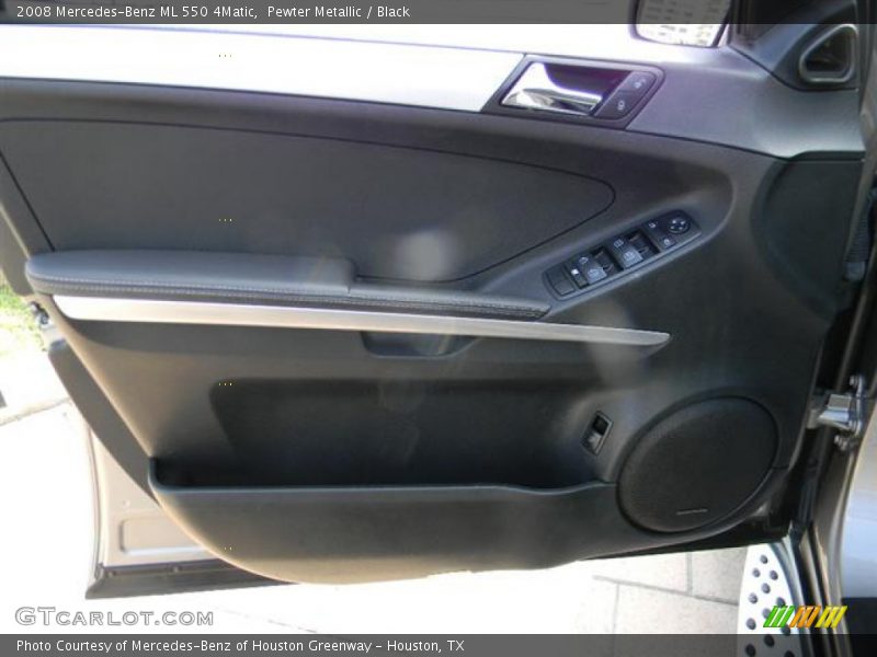 Pewter Metallic / Black 2008 Mercedes-Benz ML 550 4Matic