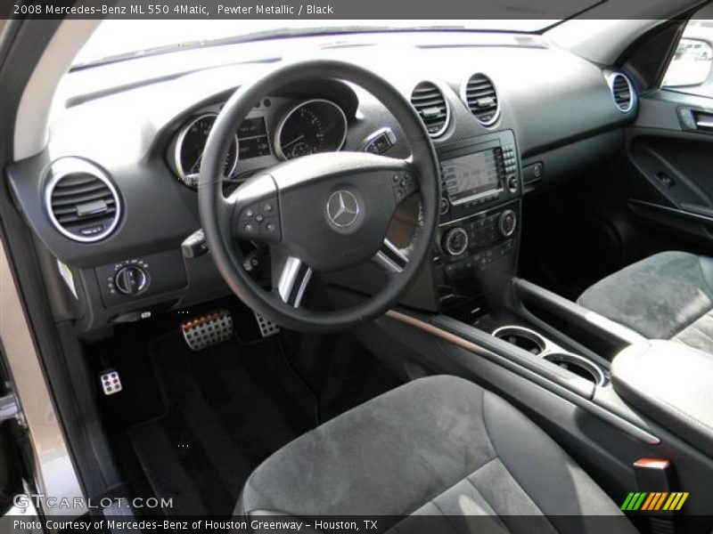 Pewter Metallic / Black 2008 Mercedes-Benz ML 550 4Matic