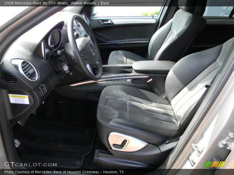 Pewter Metallic / Black 2008 Mercedes-Benz ML 550 4Matic