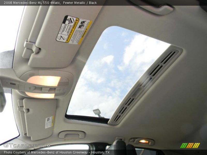 Pewter Metallic / Black 2008 Mercedes-Benz ML 550 4Matic