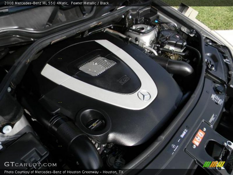 Pewter Metallic / Black 2008 Mercedes-Benz ML 550 4Matic