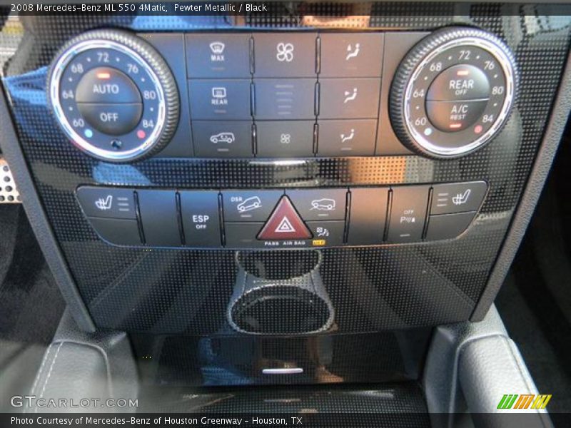 Pewter Metallic / Black 2008 Mercedes-Benz ML 550 4Matic