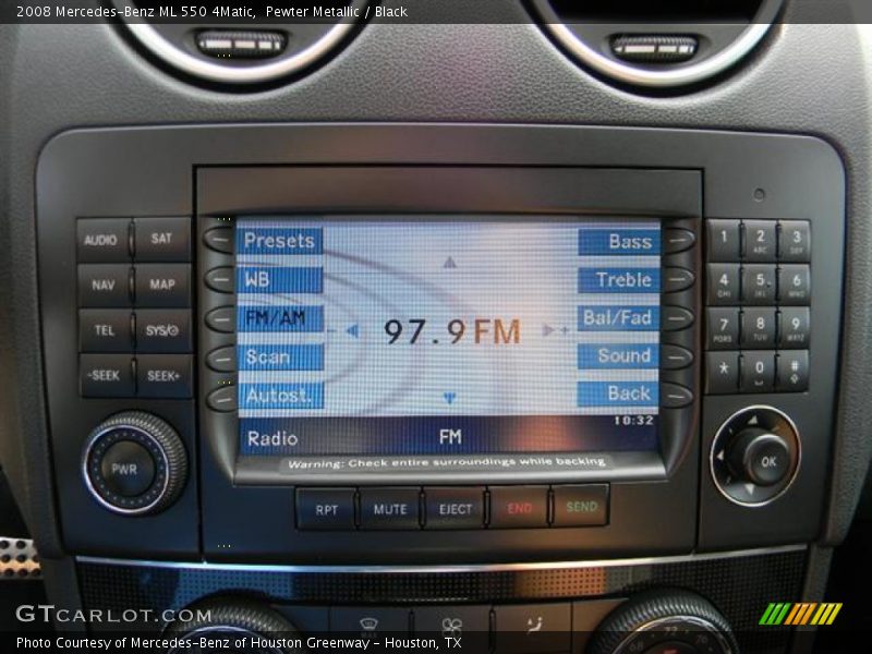 Pewter Metallic / Black 2008 Mercedes-Benz ML 550 4Matic