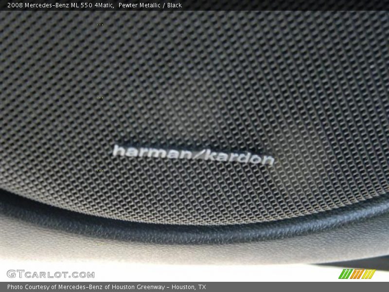 Pewter Metallic / Black 2008 Mercedes-Benz ML 550 4Matic