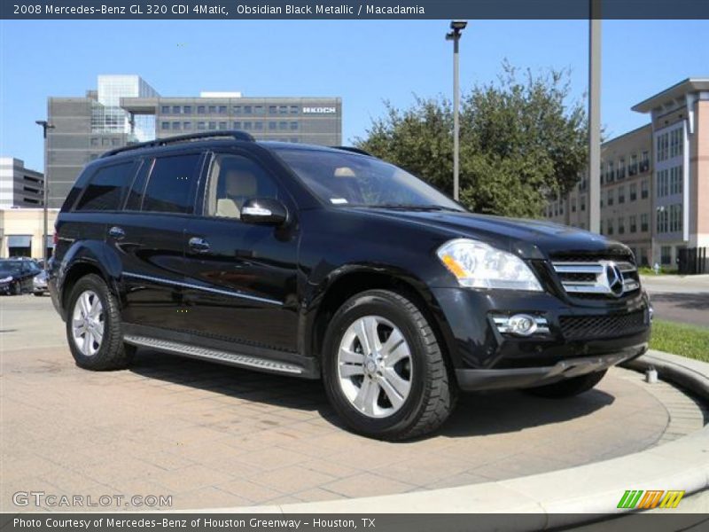 Obsidian Black Metallic / Macadamia 2008 Mercedes-Benz GL 320 CDI 4Matic