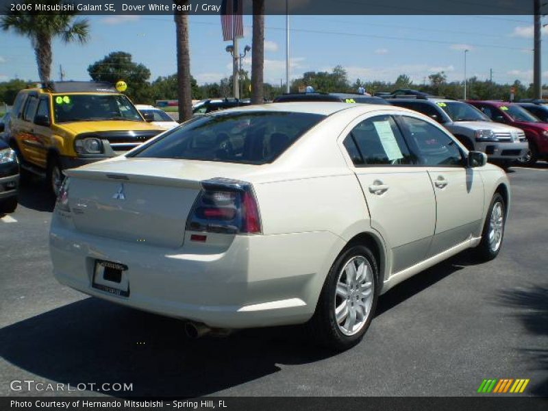 Dover White Pearl / Gray 2006 Mitsubishi Galant SE