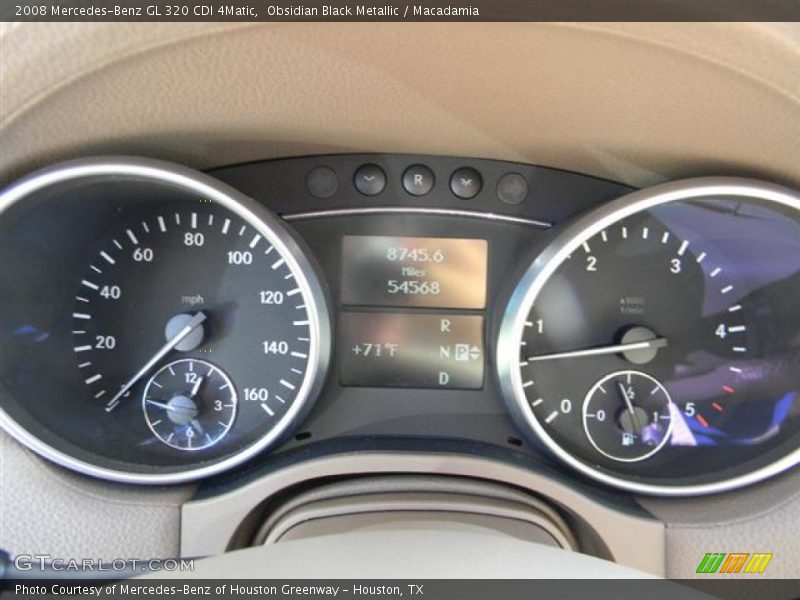 Obsidian Black Metallic / Macadamia 2008 Mercedes-Benz GL 320 CDI 4Matic