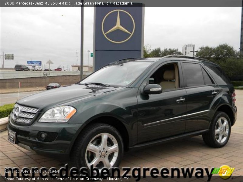 Jade Green Metallic / Macadamia 2008 Mercedes-Benz ML 350 4Matic