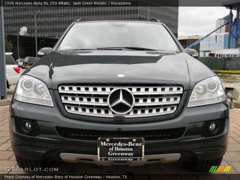 Jade Green Metallic / Macadamia 2008 Mercedes-Benz ML 350 4Matic