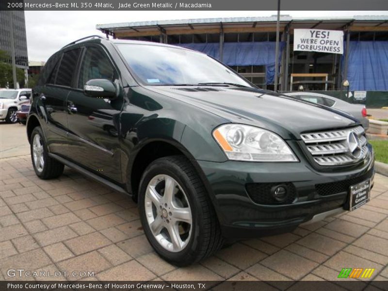 Jade Green Metallic / Macadamia 2008 Mercedes-Benz ML 350 4Matic