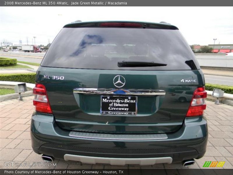 Jade Green Metallic / Macadamia 2008 Mercedes-Benz ML 350 4Matic
