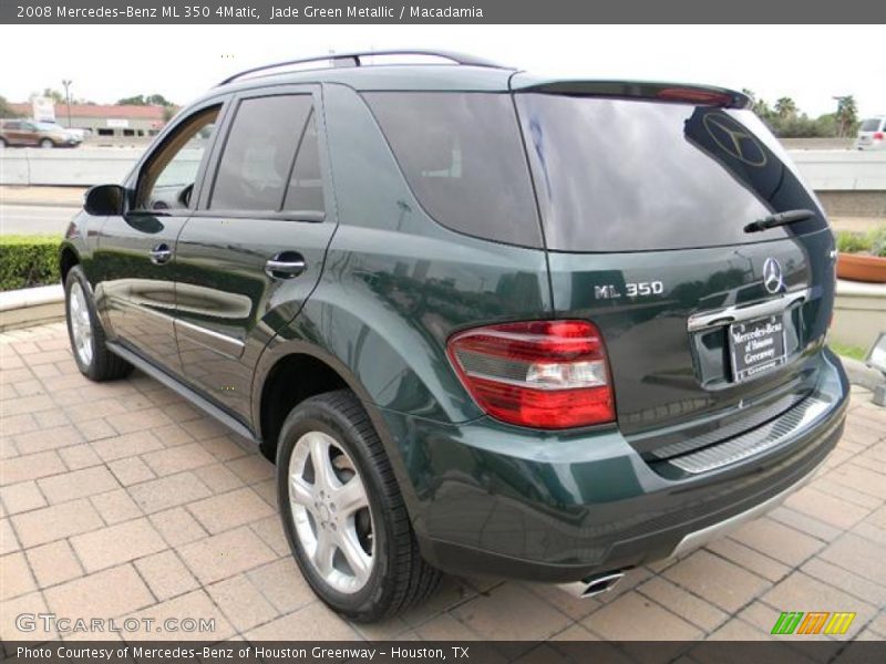 Jade Green Metallic / Macadamia 2008 Mercedes-Benz ML 350 4Matic