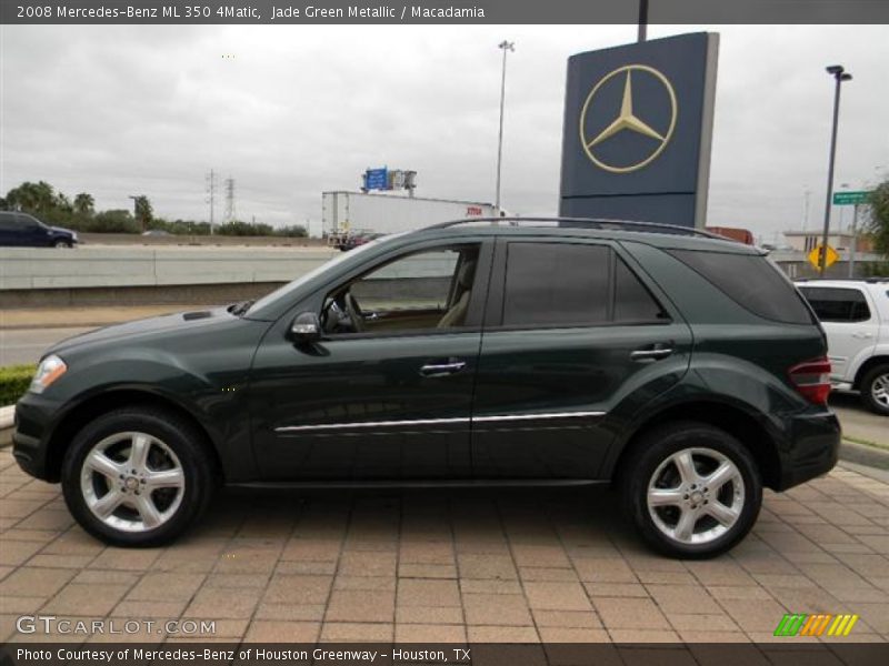 Jade Green Metallic / Macadamia 2008 Mercedes-Benz ML 350 4Matic