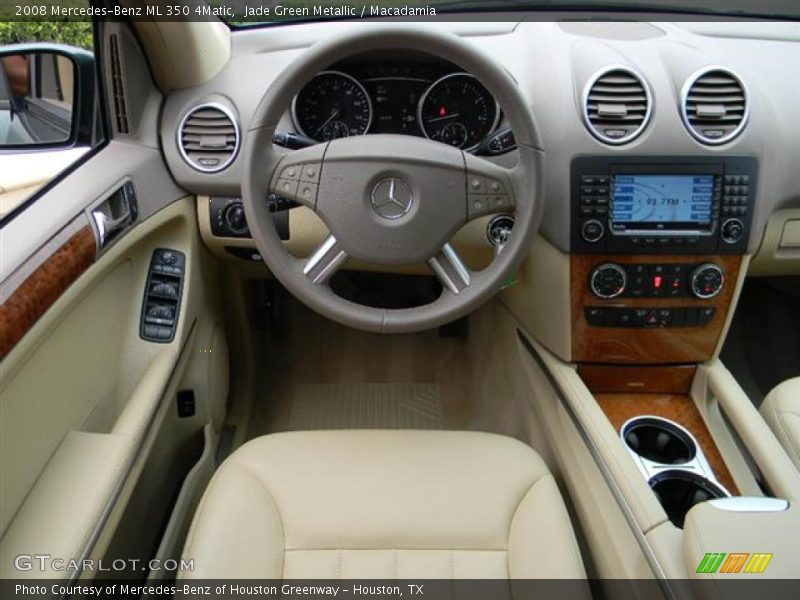 Jade Green Metallic / Macadamia 2008 Mercedes-Benz ML 350 4Matic