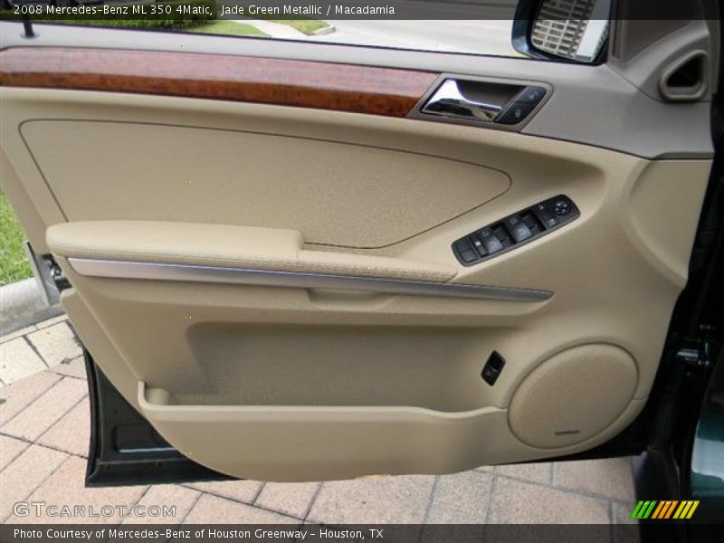 Jade Green Metallic / Macadamia 2008 Mercedes-Benz ML 350 4Matic