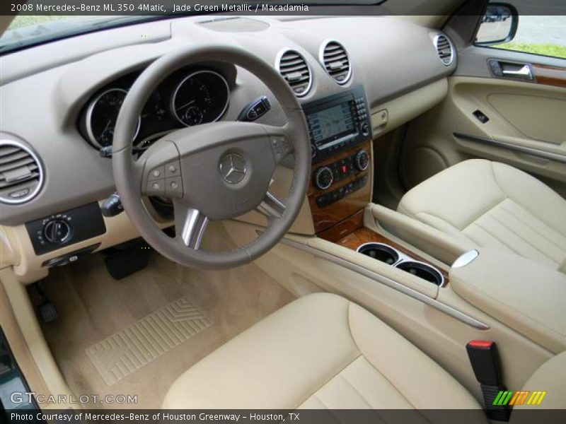Jade Green Metallic / Macadamia 2008 Mercedes-Benz ML 350 4Matic