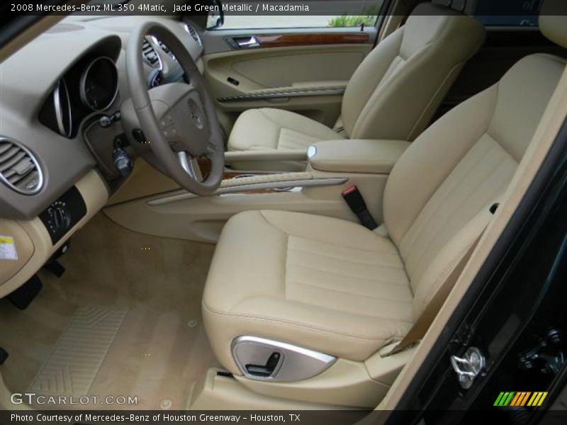 Jade Green Metallic / Macadamia 2008 Mercedes-Benz ML 350 4Matic